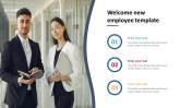Wonderful Welcome New Employee Template Presentation